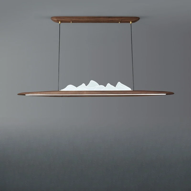 

Nordic long restaurant chandelier simple creative tea room ceiling light