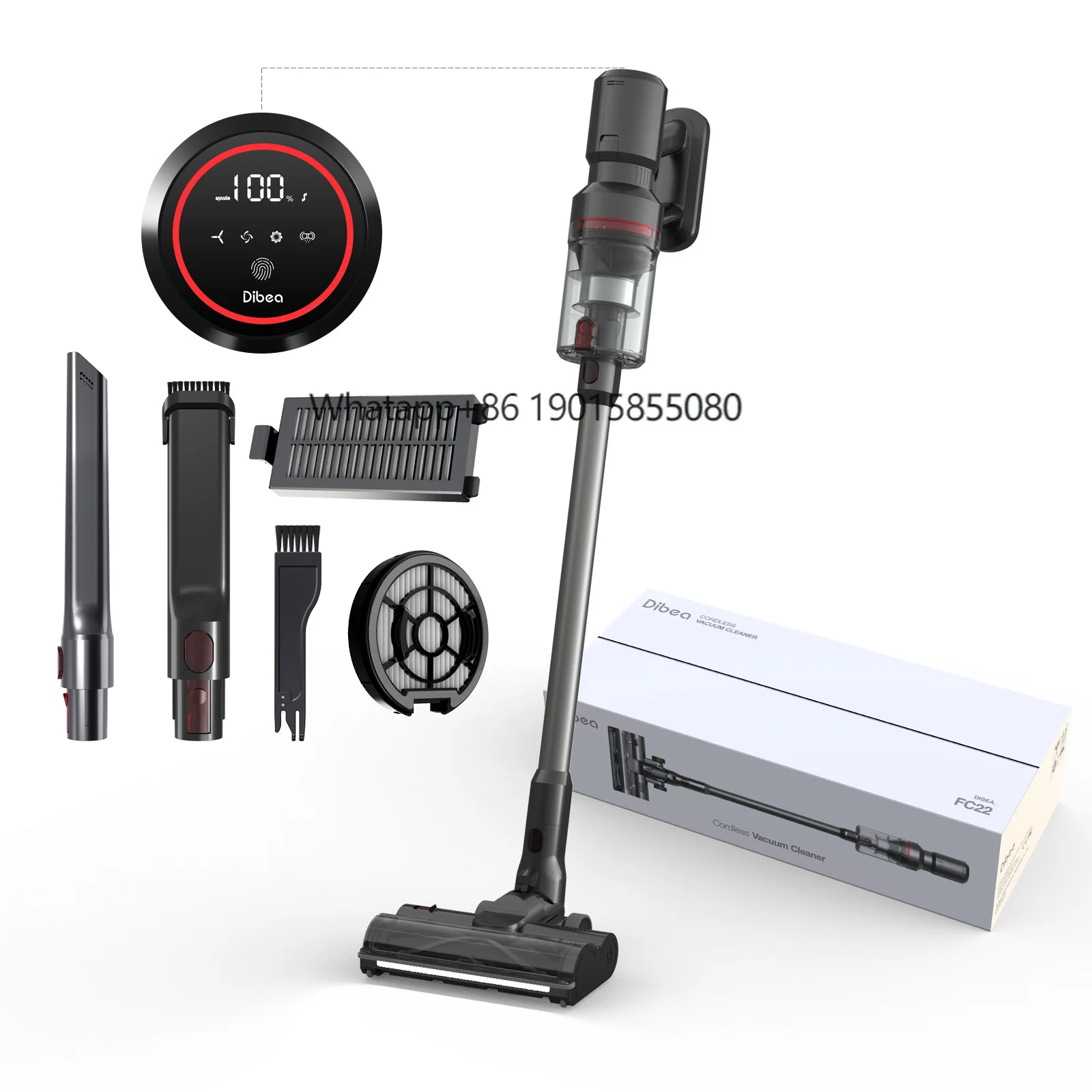 

New Arrival 4-in-1 Handheld Wireless Vacuum Cleaner 28KPA Suction Bagless Wet Dry Function for Home Car Hotel Use Brushless