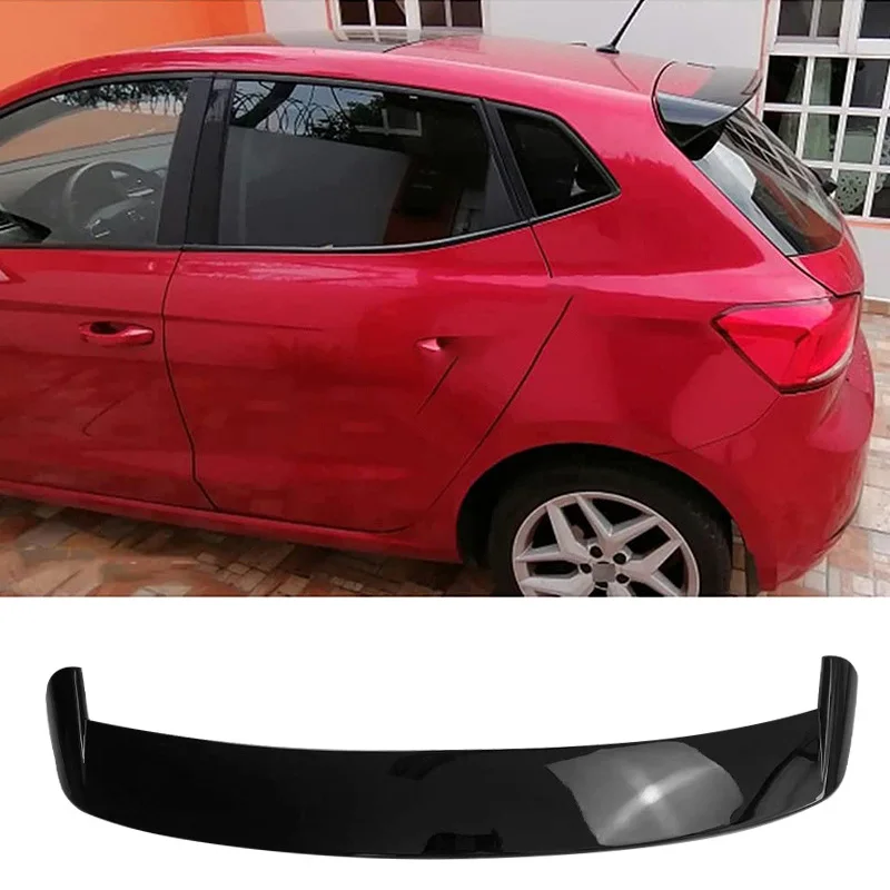 

Roof Spoiler for Seat Ibiza Hatchback Tail Fin 2017 To 2021 Glossy Black TGI FR Car Rear Wing ABS Plastic Accessories