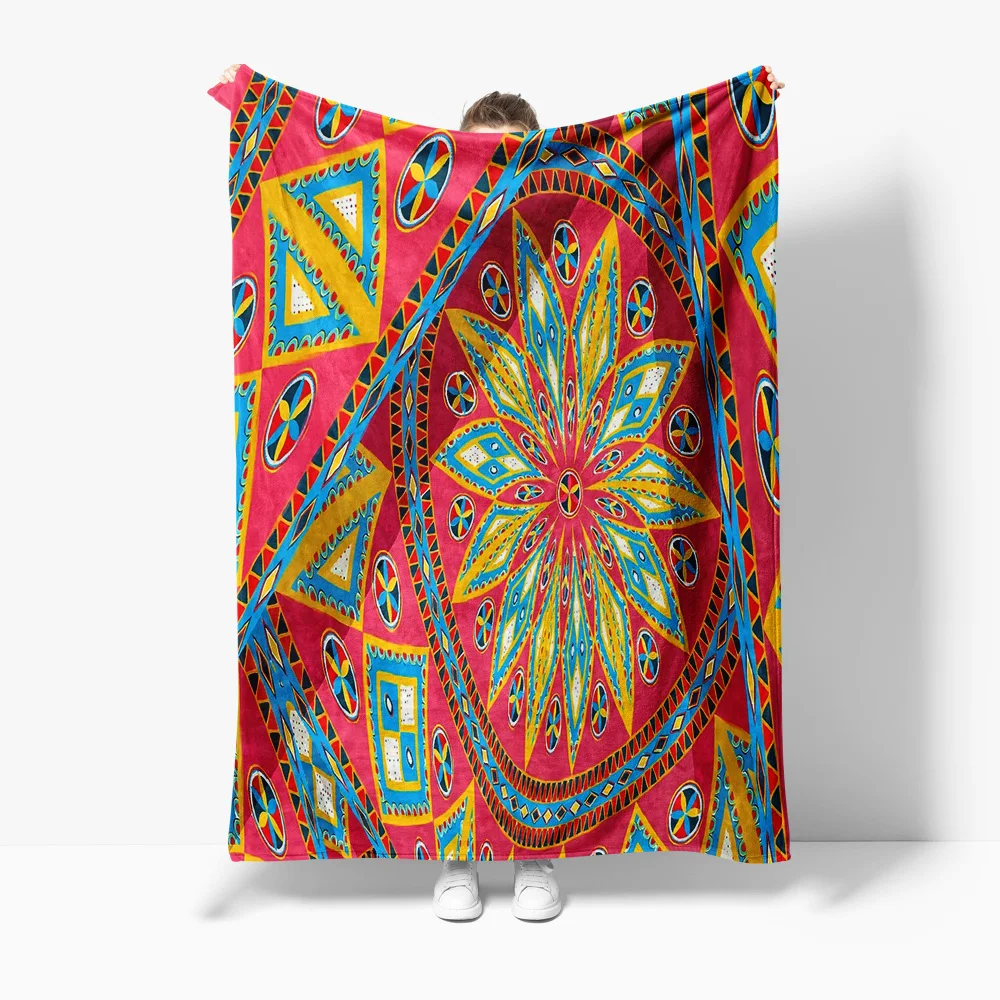 

Яркое красочное племенное одеяло с этническим принтом пейсли, диван-кровать, декоративный чехол для подушки, подарок