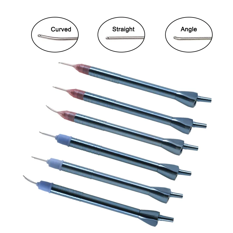 GREATLH Uitrasonic Injection Handle Microemulsion Sucking Handle Replaceable Tip Eyelid Micro Surgery Tool Titanium Alloy