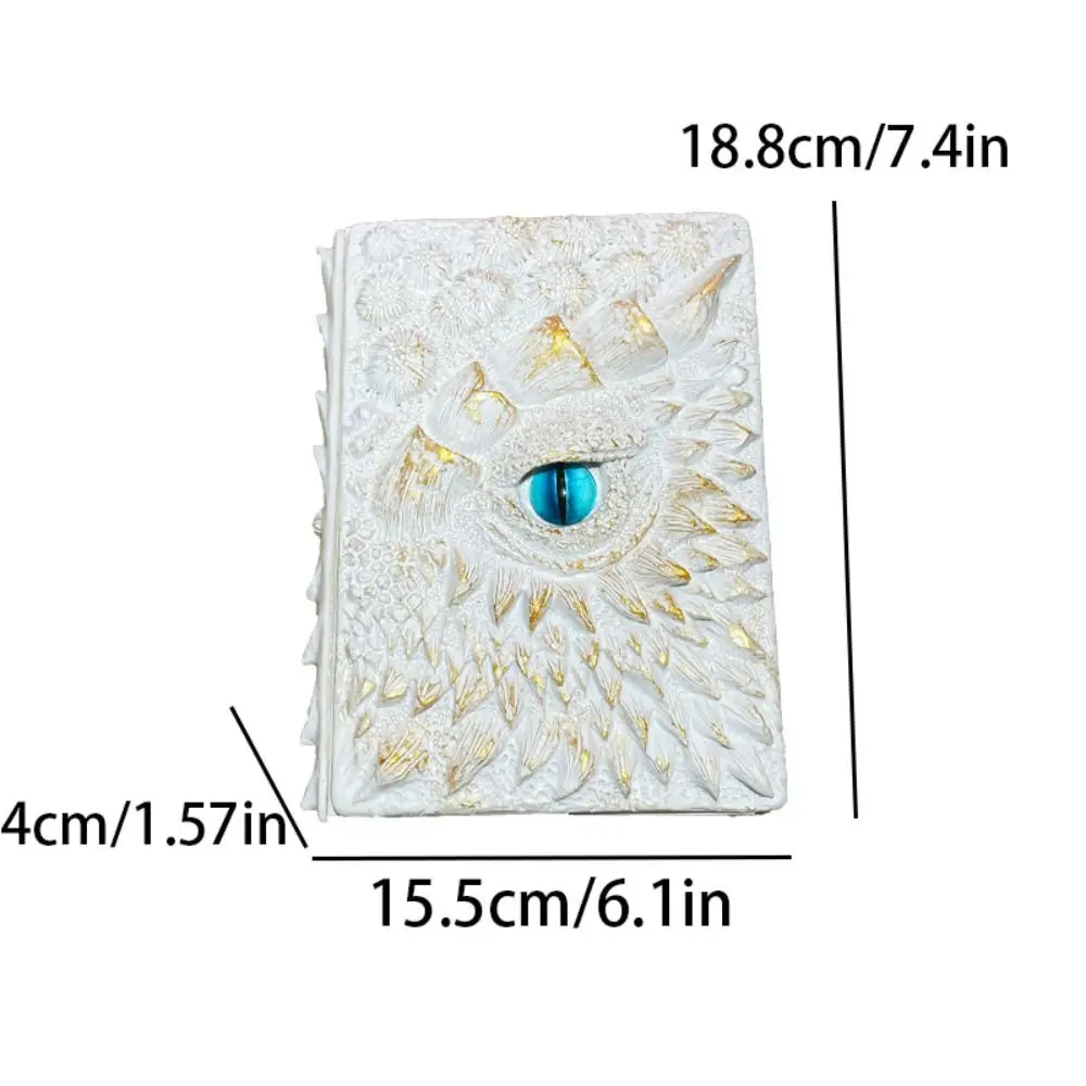 A5 Embossed Cover Notebook Dragon Eye Staring Scale Embossed Notebook Retro Mythology Style Scale Texture Notebook Boys