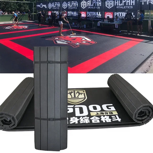 Factory High Quality Tatami Smooth Carpet Black Yellow Green Gym Red White Judo Taekwondo Blue Wrestling Style Surface Roll Mat