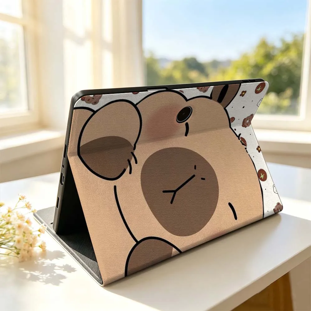 Cartoon Capybara Art For OPPO VIVO IQOO OnePlus Realme Pad 3 Pro 13 12.1 11.61 11.4 10.36 11 inch Tablet Case Soft