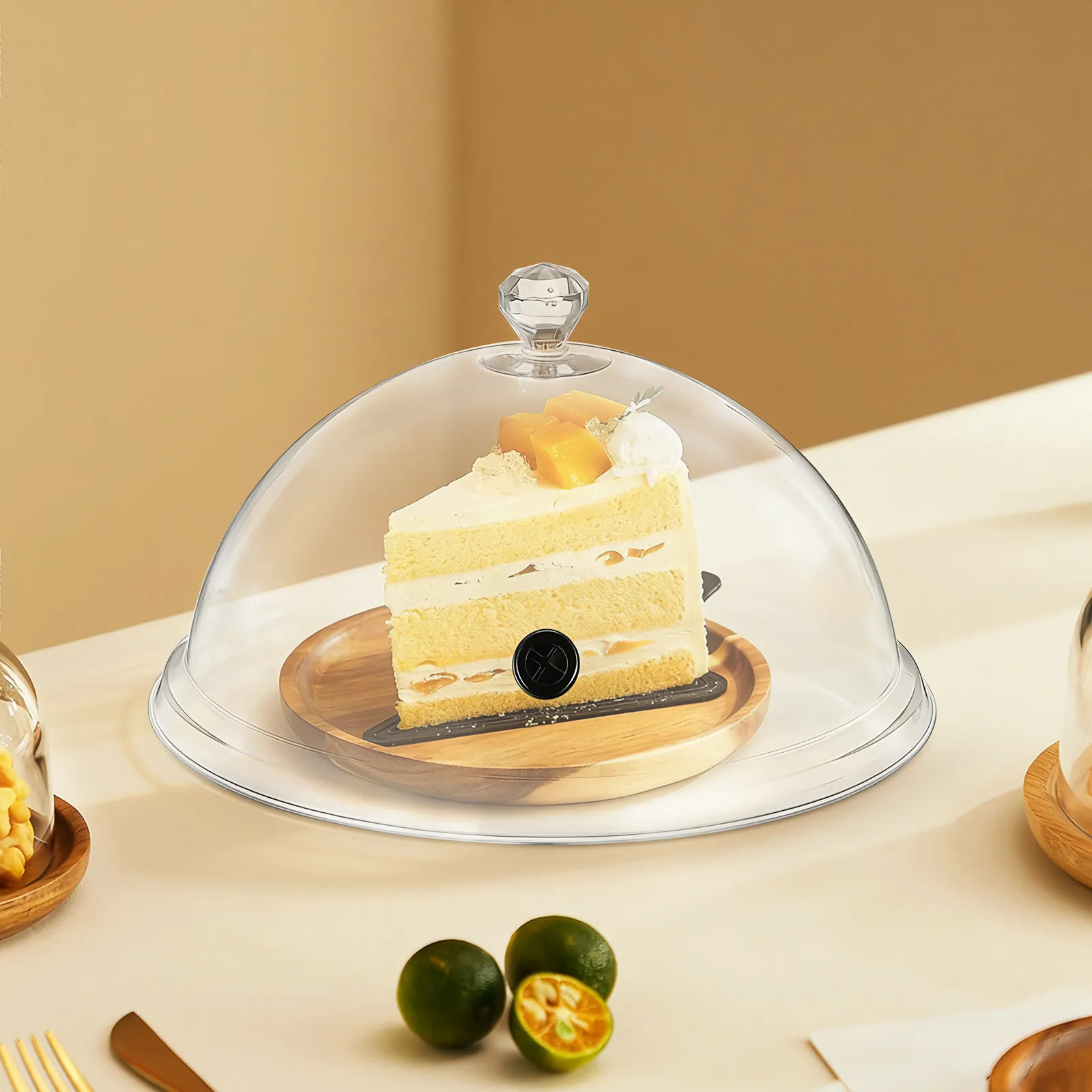 

2Pcs Smoke Infuser Cover Food Protective Cover for Smoking Dome Cuisine Smoke Lid Banquet Party Fresh Keep Lid