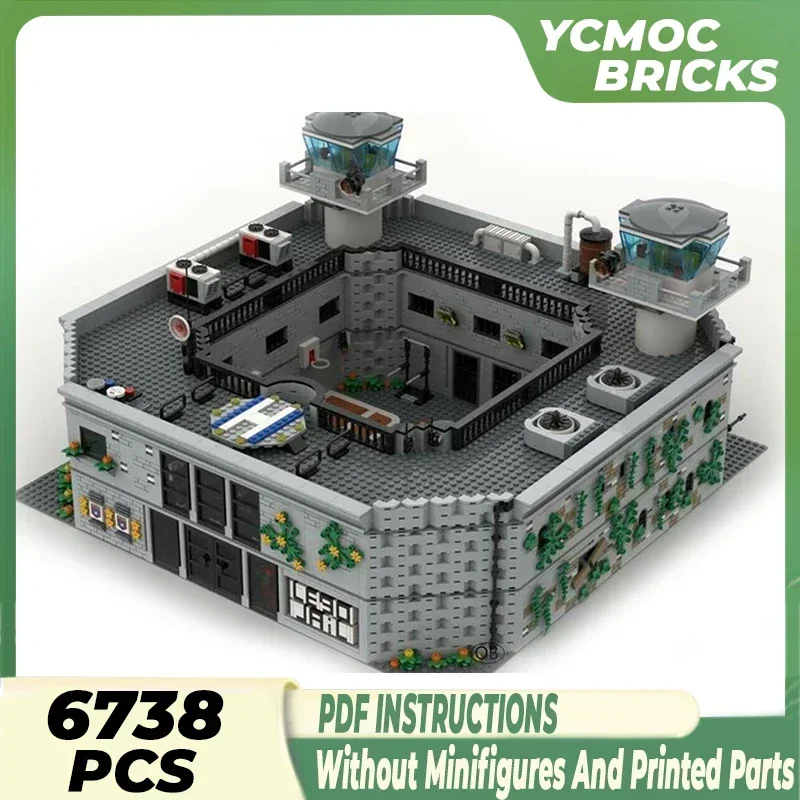 

City Street View Model Moc Building Bricks Maximum Security Prison Technology Modular Blocks Gift Christmas Toy DIY Set Assembly