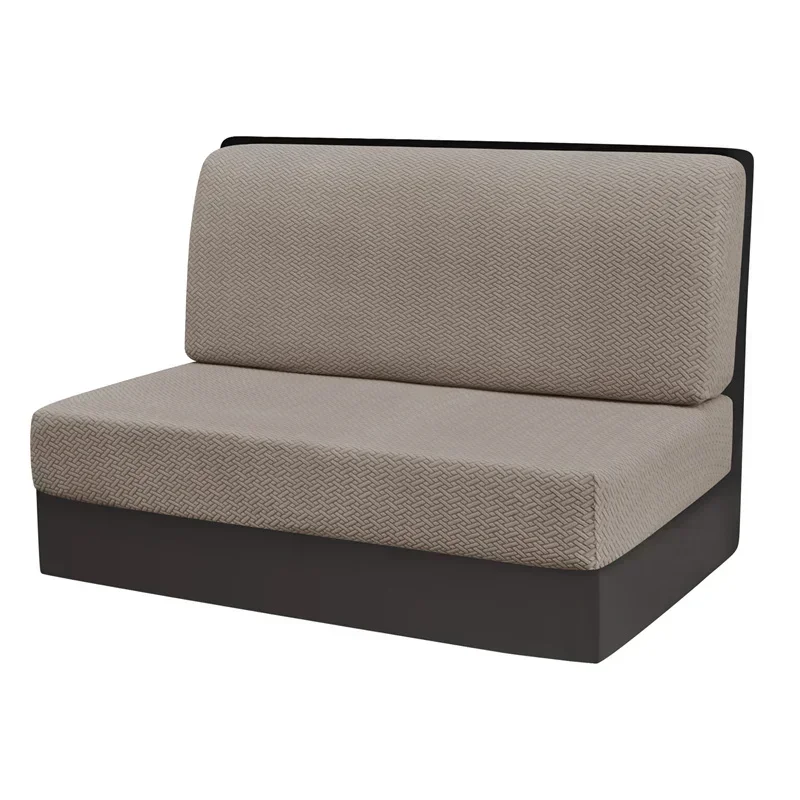 2 stks/set Polar Fleece RV Dinette Kussens Covers Stretch Couch Cover Booth Stoelhoezen RV Camper Auto Bench Rugleuning Cover