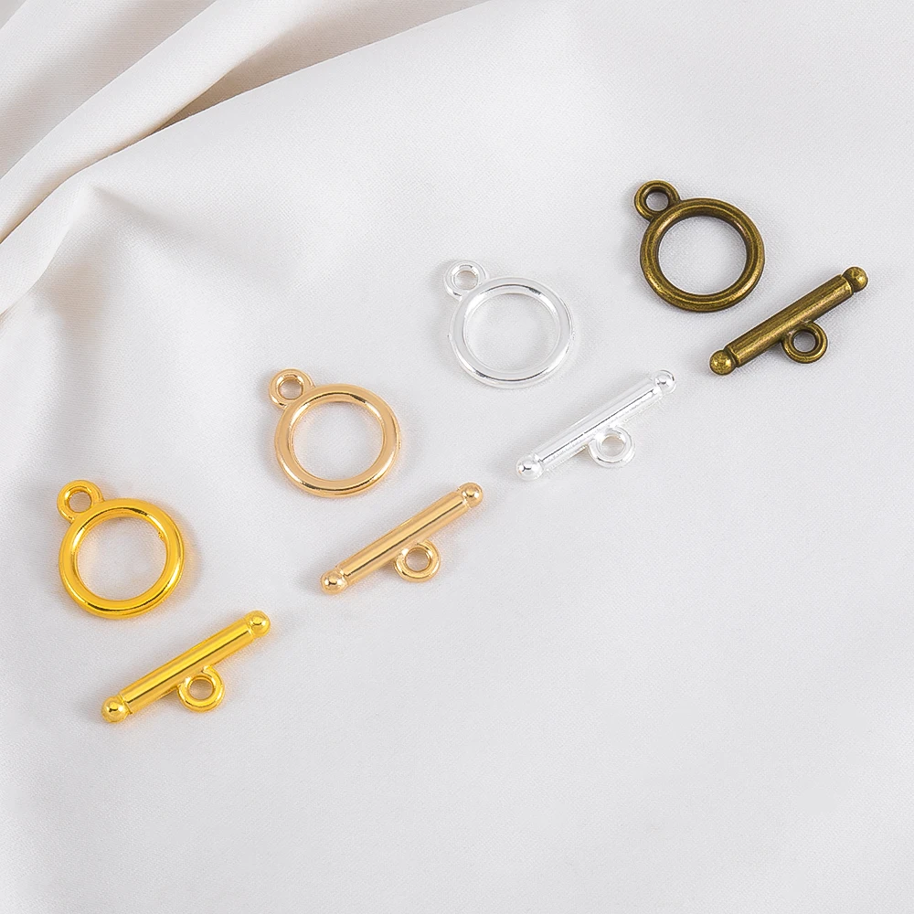 10 комплектов/лот Металлически – обзор и цена Toggle Clasp Gold