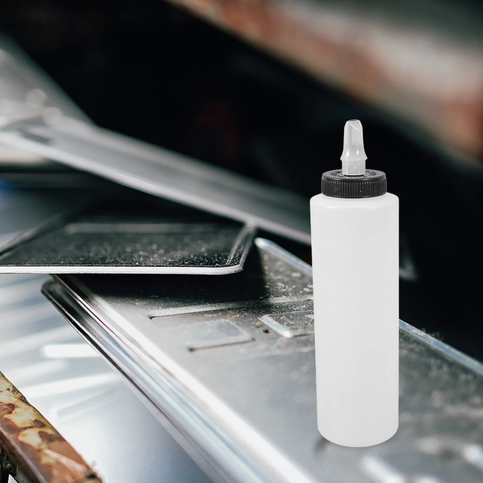 400ml Car Wax Squeeze Bottle Ergonomic Plastic Dispenser Cap for Precise Polish Compound Control