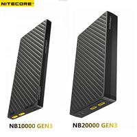 NITECORE NB10000 NB20000 GEN3 Carbon Fiber Power Bank USB-C Fast Charging Portable Charger Power Bank for iPhone Xiaomi