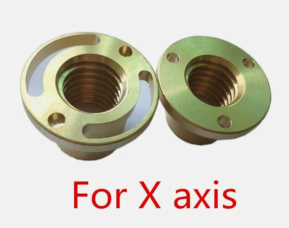 

2PCS Milling Machine X Axis Screw Copper Sleeve Nut Vertical CNC Mill Tool For Bridgeport Part