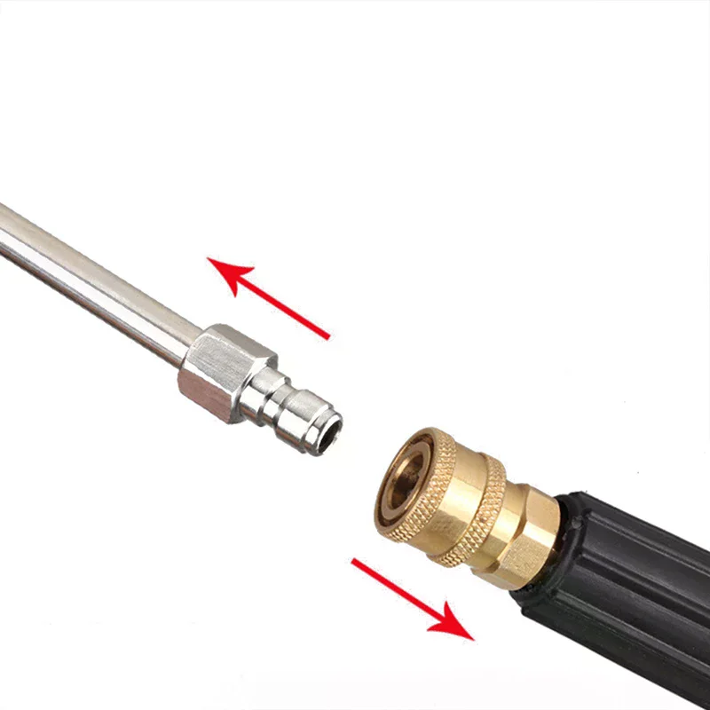 Universal 25°/90° Stainless Steel High Pressure Power Water Extension Spray Wand Nozzle 1/4