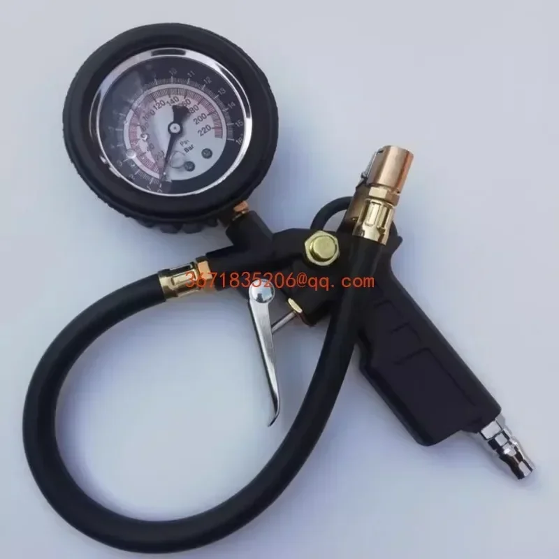 High Precision Tire Pressure Strap Pumped Car Tire Pressure Monitor Oil Immersion Tire Pressure Meter Pumped Up