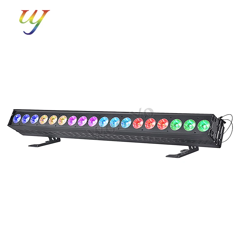 

18x30W pixel RGBWAUV/RGBW LED wall washer light strip with base DMX stage light suitable for DJ wedding stage effects