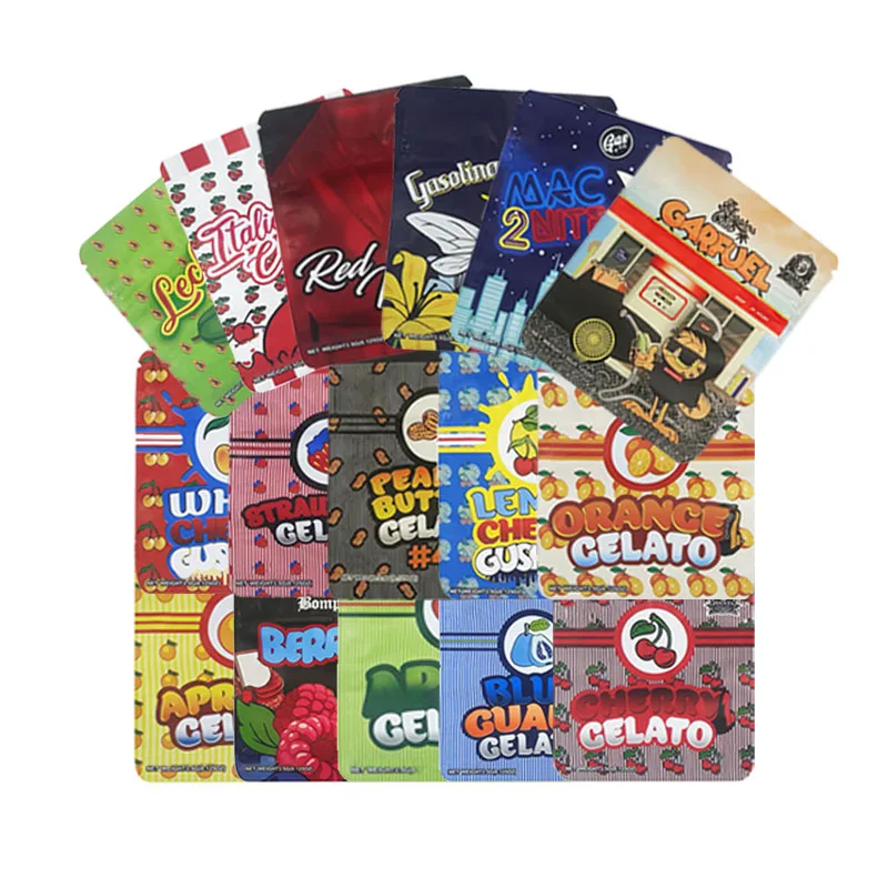 

1g 3.5 Gram Candy Gummies Edible Packaging Mylar Resistant Child Proof Zip Lock Bags Aluminum Foil Plastic Zipper Stand Up Pouch