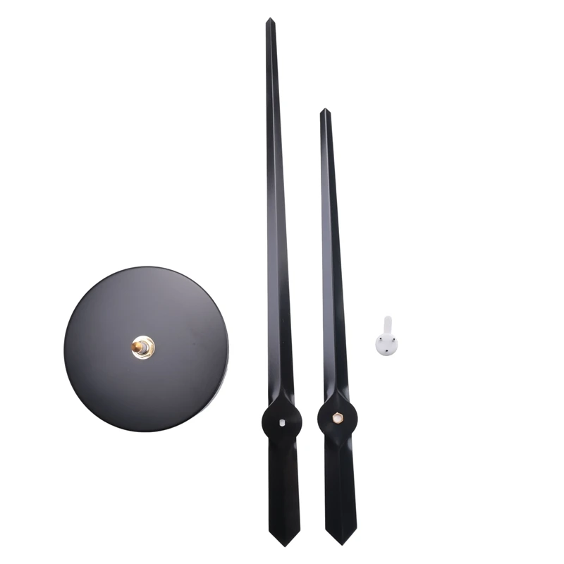 เข็มนาฬิกา 3 มิติ, ชุดกลไกนาฬิกาขนาดใหญ่ DIY, อะไหล่ตกแต่งผนัง, สีดำ-A09G