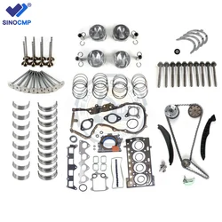 EA111 Engine Overhaul Rebuild Kit & Valves Pistons & Rings Seals Gasket Kit For VW AUDI 1.4 TSI CAVD CTHD BLG BMY