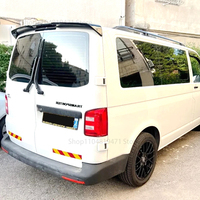 For VW T5 T5.1 T6 T6.1 Double Door 1Set Spoiler Glossy Black/Carbon Fiber Look Car Rear Trunk Spoiler Lid Wing