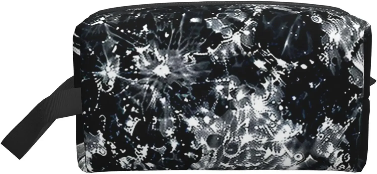 

Travel Toiletry Bag for Women Men Leather Makeup Bag Large Portable Travel Organizer Moon Cosmetic Bag