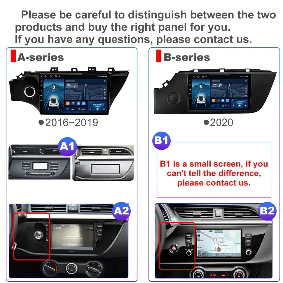 AndroidรถวิทยุสเตอริโอสําหรับKia RIO 4 2016 - 2020 Carplay BT DSP 2Din Head Unit Autoradioยานยนต์มัลติมีเดียเครื่องเสียงรถยนต์