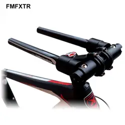 MTB Folding Bicycle Handlebars Mountain Bike Horizontal Handle Outdoor Cycling Aluminium One-shaped Handlebars Bike Accessories