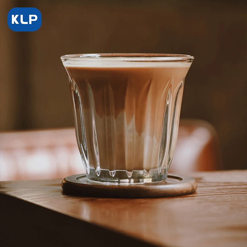 KLP 1 pz tazza da Latte tazza da caffè in vetro bianco puro porta eleganza classica al tavolo, adatta per caffè o tè