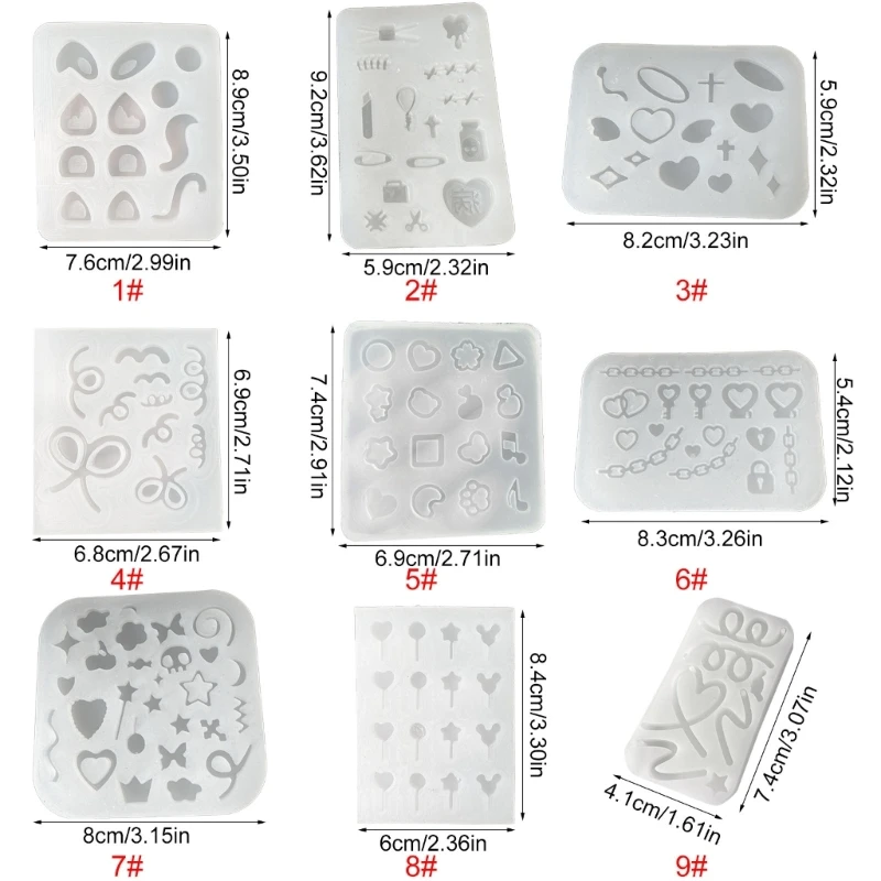 Molde silicona con forma lazo para manualidades, llavero resina cristal, colgante, decoraciones molde