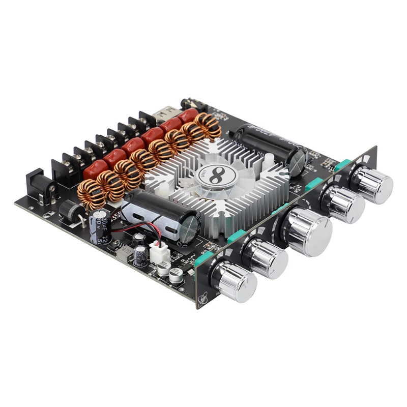 

Bluetooth 5.1 220W*2+350W 2.1 Channel TPA3251D2 audio Power Sound Amplifier Board Module HIFI Treble Bass Subwoofer AMP S350H