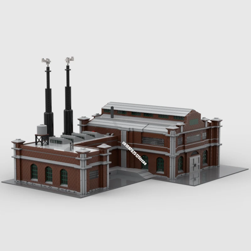 New City Hot Selling Street View Moc Modular Industrial Factory Model Building Blocks DIY creative ideas Kids Toys Birthday Gift