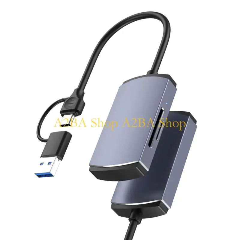 A2BA USB4 double Slot Storage Tool Type C Link Works On Many Digital Devices
