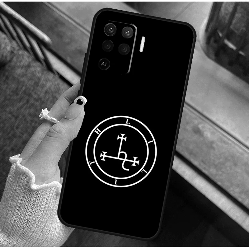 Sigil of Lilith For OPPO A53 A54 A57 S A15 A16 A17 A5 A9 A31 A74 A94 A76 A96 A52 A72 A91 A93 A77 A78 Case