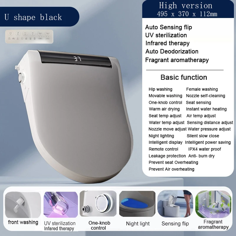 مقعد مرحاض بيديت فليب تلقائي، مرحاض ذكي، بيديت تحكم رقمي ياباني غطاء مرحاض رقمي للمراحيض من سانيترو إليكتريكو #1