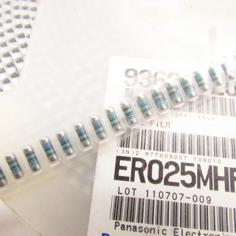 10-100pcs ER025MHF2R00 0207 2R 1% imported metal film surface mount wafer color ring resistor