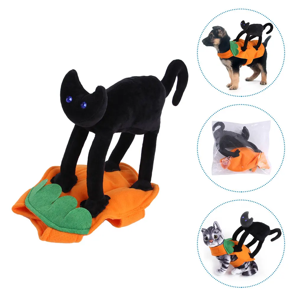 

1pc Cat Clothes Small Dog Outfit Halloween Costume Holiday Dress Kitten Apparel Pet GarmentFunny Clothes Breathable Comfortable