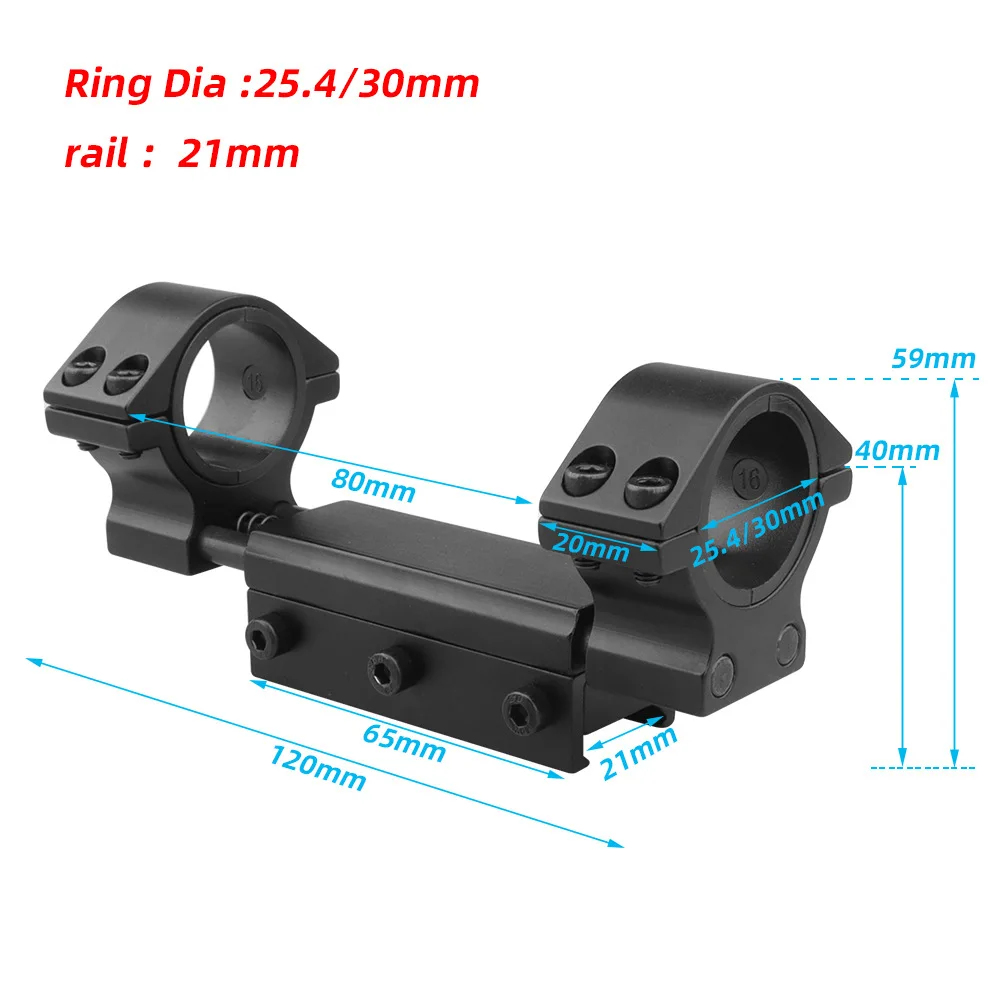 

25.4/30 mm universal aiming pipe clamp, aluminum alloy material, one-piece bracket pipe clamp