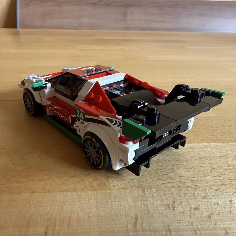 

MOC-217594 Новый классический 296GT3 суперкар гоночный строительный блок модель375детали для мальчиков и детей на день рождения строительный блок игрушка в подарок