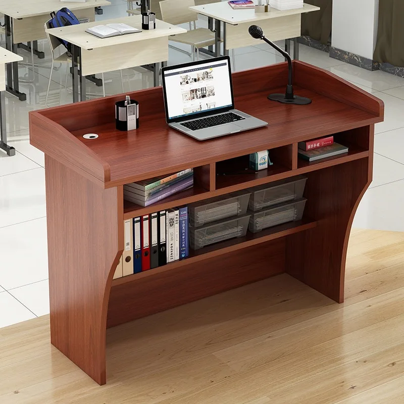 HYS Lecture Desk Master of Ceremonies Desk Lecture Table Simple Modern Welcome Desk Reception  Conference Room Host