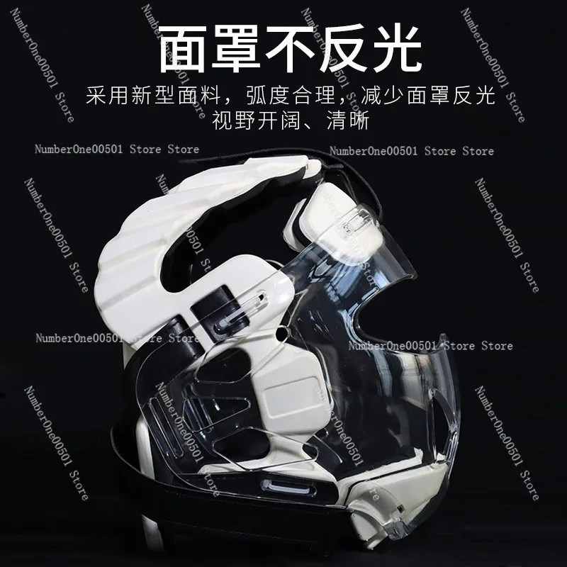 Karate Taekwondo Helmet Adult Boys and Girls Head Protector Professional Competition Training Adjustable Face