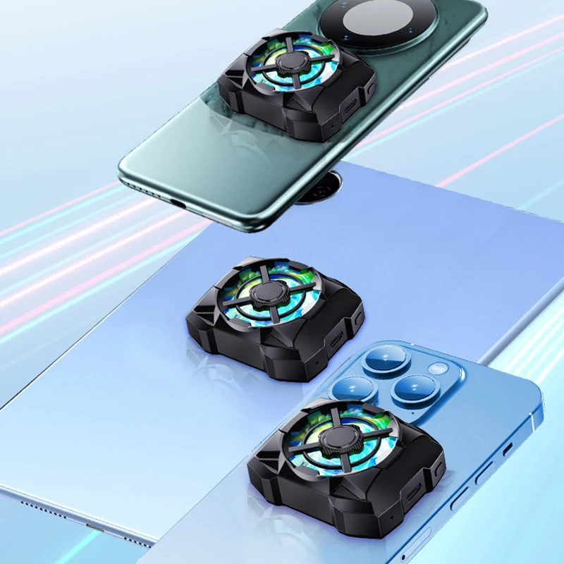 Универсальный Магнитный охлаждающий вентилятор AL16 с воздушным охлаждением, радиатор для Iphone, Android, PUBG, 3 режима, регулируемый игровой охладитель 400 мА