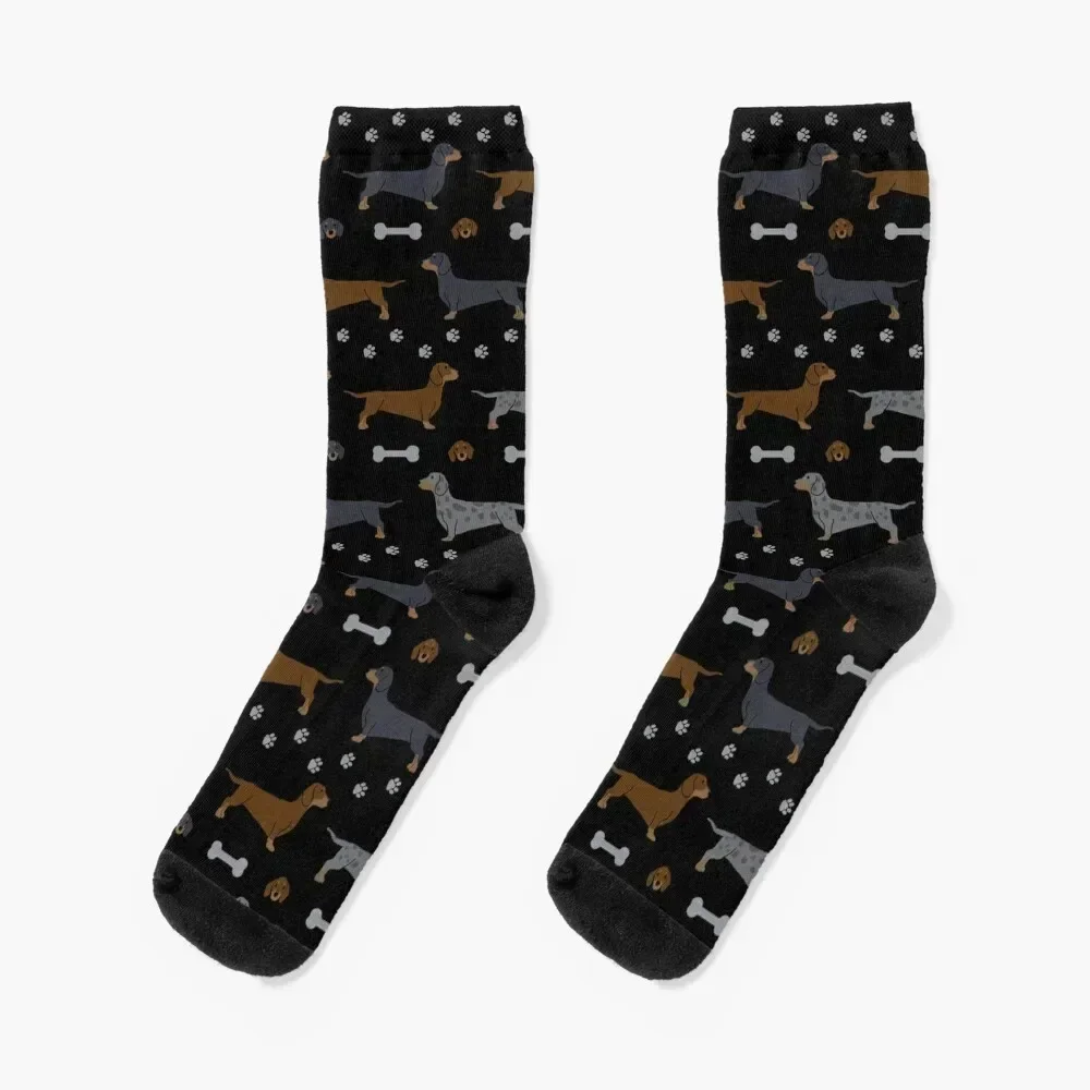 

Dachshund Delirium Socks sports stockings colored funny sock Lots Socks Female Men's gym floor Running Women's Socks Men's