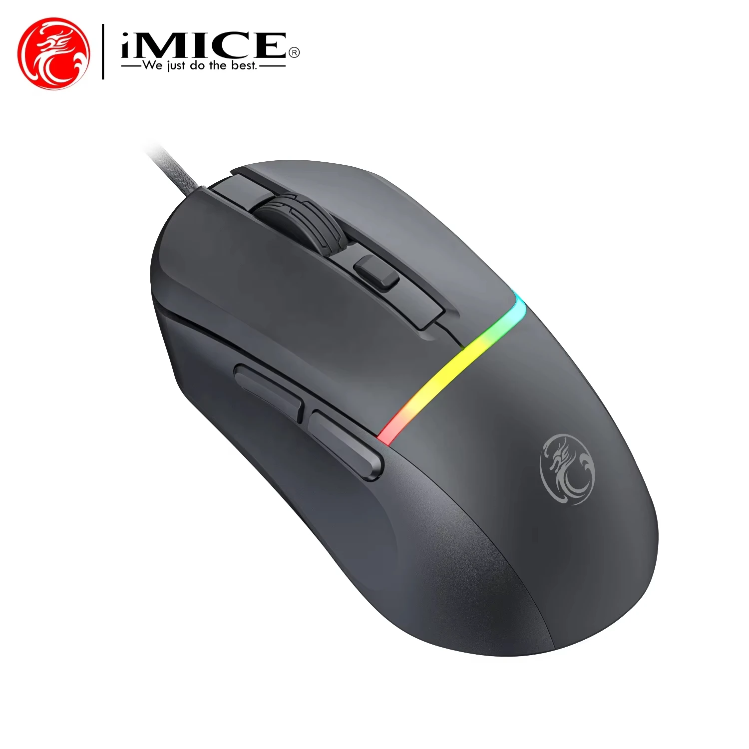 IMICE T20 Neue 6D Taste Wired Maus 2,4 Ghz mit USB Kabel Ergonomische Ultradünne Mäuse Für PC Laptop Business Computer büro Maus