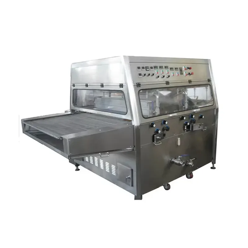 Industrial 304 Stainless Steel Chocolate Coating Machine Automatic Nut Candy Enrobing Production Line Custom Factory Price
