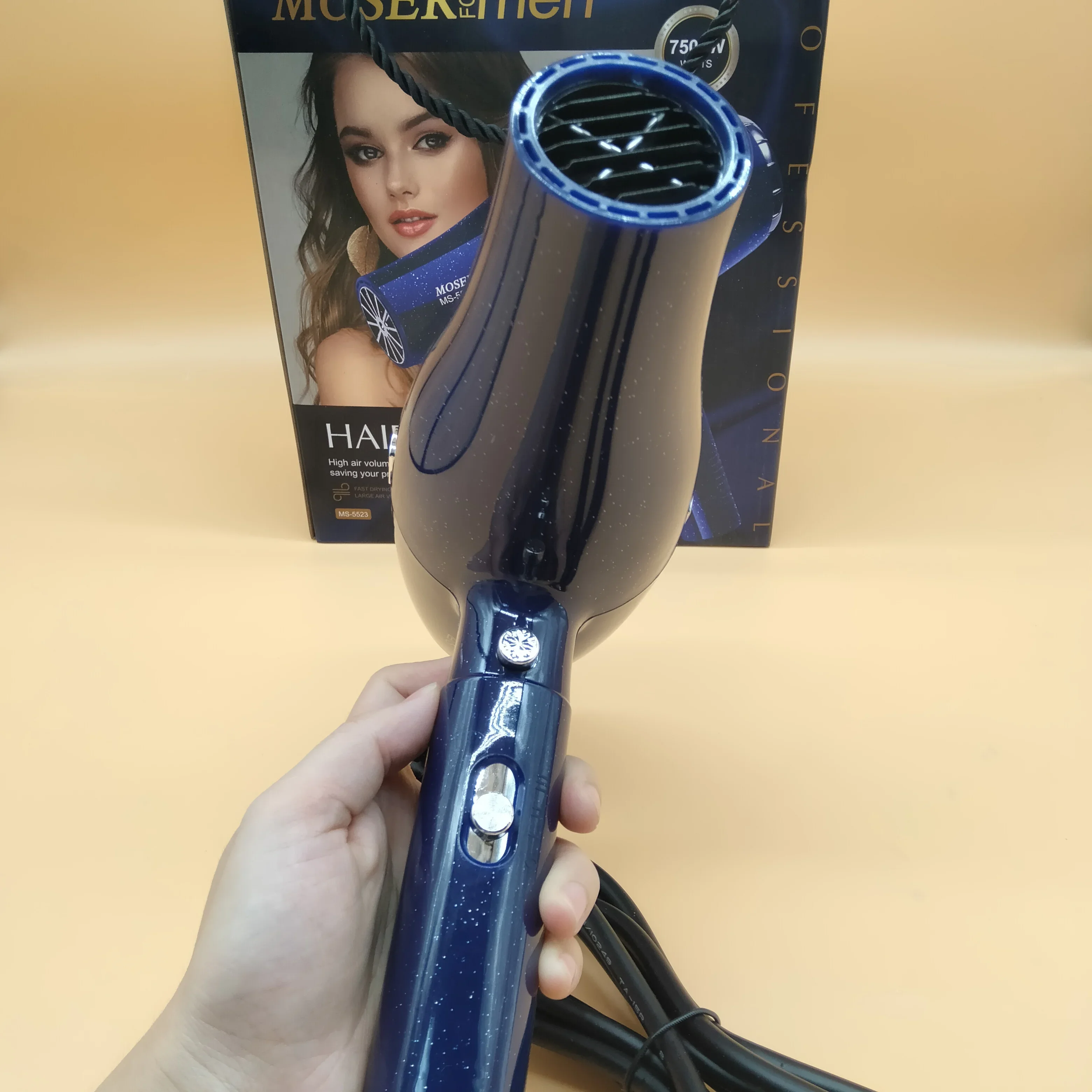 Asciugacapelli Home Barber Shop Asciugacapelli ad alta potenza con vento caldo e freddo