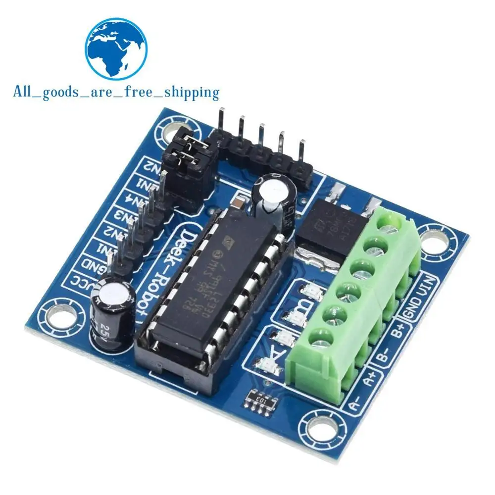 TZT 1pcs Mini 4CH 4 Channel Motor Drive Driver Shield L293 L293D Expansion Board Module