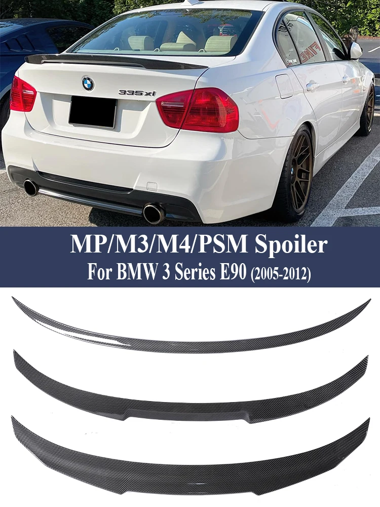 

Rear Bumper Trunk Roof Spoiler Carbon Fiber PSM MP M4 Style Wing Lip For BMW 3 Series E90 2005-2012 325i 328i 335i 330i