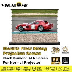 Electric Floor Rising Rollable ALR Long Throw Projector Screen 150
