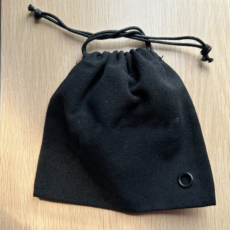 For Marshall Headwear Storage Bag Replacement Black Canvas Storage Bag Soft Touch Leather Bundle Pocket Earphone Carrying Bag