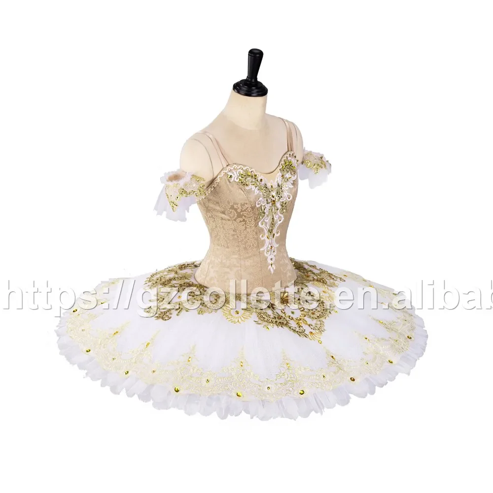 Girls ballet tutu  adult customized classical gold fairy dance dress  women competition 12 layers Ballet  tutu professional