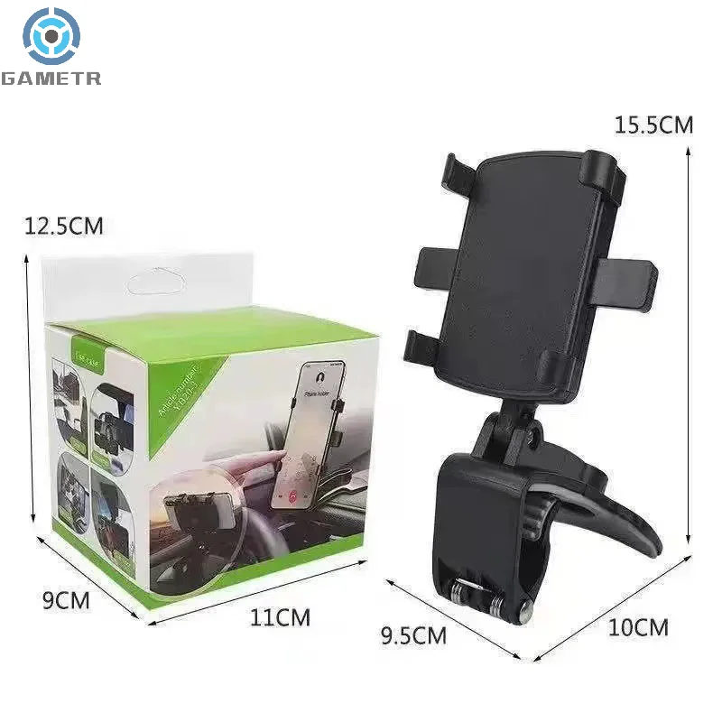 Support de téléphone au volant de voiture pour iPhone, clip de cluster, support de téléphone portable, rétroviseur, navigation rapide