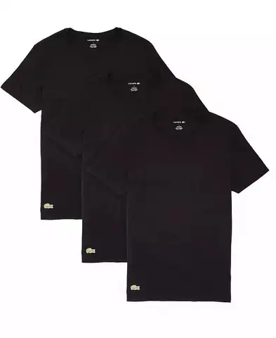 Lacoste | Herr 3-pack Essential bomullsundertröjor med rund hals och normal passform 10 best sales Lacoste T-shirts - №1